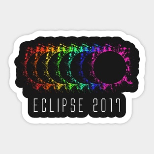 Eclipse 2017 Rainbow LGBT Pride Sticker